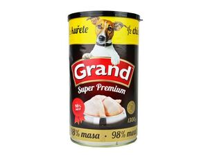 GRAND konzerva pes Extra s 1/2 kuřete 1300g