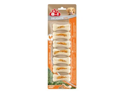 8in1 kost žvýkací Delights Strong XS 7ks
