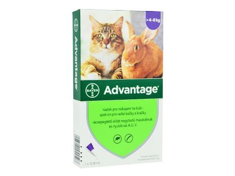 Advantage 80 10% 1x0,8ml pro kočky nad 4kg