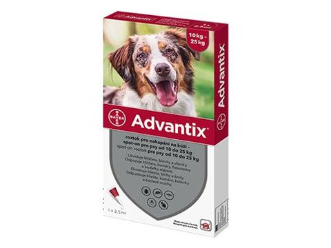Advantix Spot on pro psy 10-25kg 1x2,5ml