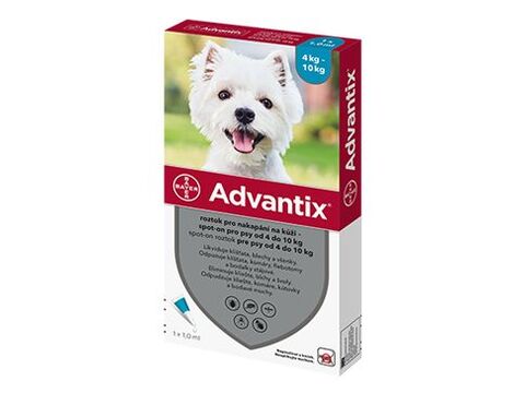 Advantix Spot on pro psy 4-10kg 1x1ml