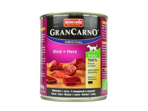 Animonda Gran Carno Adult hovězí & srdce konzerva 800g