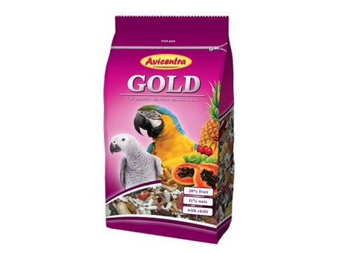 Avicentra velký papoušek Gold 850g