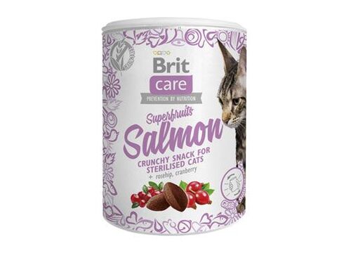 Brit Care Cat Snack Superfruits Salmon  100g