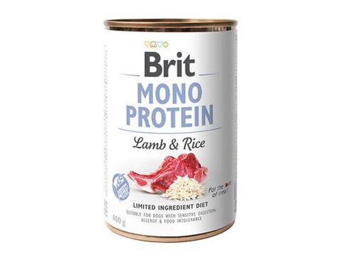 Brit Dog konz Mono Protein Lamb & Brown Rice 400g