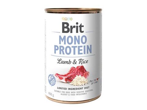 Brit Dog konz Mono Protein Lamb & Brown Rice 400g