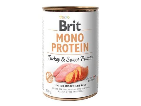 Brit Dog konz Mono Protein Turkey & Sweet Potato 400g