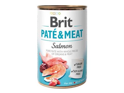 Brit Dog konz Paté & Meat Salmon 400g