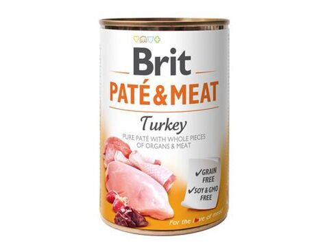 Brit Dog konz Paté & Meat Turkey 400g