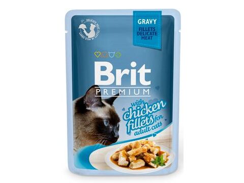 Brit Premium Cat D Fillets in Gravy With Chicken 85g