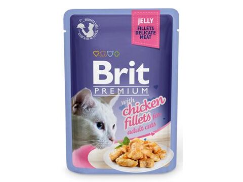 Brit Premium Cat D Fillets in Jelly with Chicken 85g