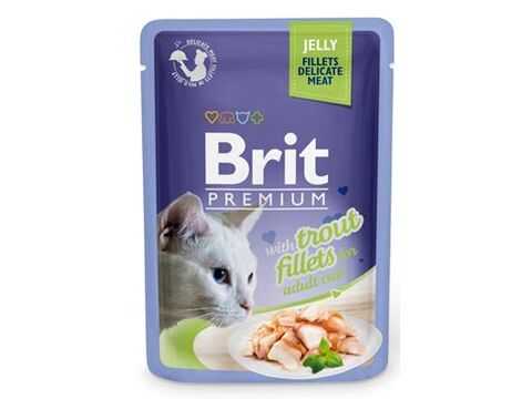 Brit Premium Cat D Fillets in Jelly with Trout 85g