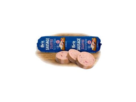 Brit Sausage Chicken & White Fish 800g New