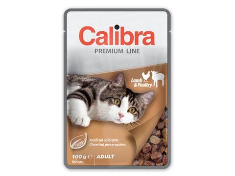 Calibra Cat  kapsa Premium Adult Lamb & Poultry 100g