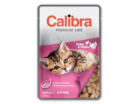 Calibra Cat  kapsa Premium Kitten Turkey & Chicken100g