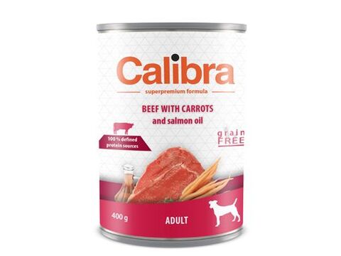 Calibra Dog konzerva Adult hovězí s mrkví 400g