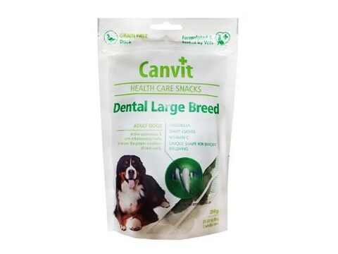 Canvit Snacks Dental Large Breed-Duck 250g