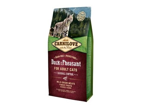 Carnilove Cat Duck&Pheasant Adult Hairball Contr 6kg