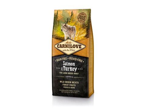 Carnilove Dog Salmon & Turkey for LB Adult NEW 12kg