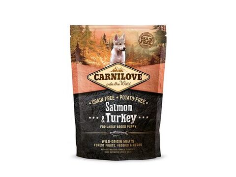 Carnilove Dog Salmon & Turkey for LB Puppies NEW 1,5kg