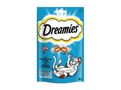 Dreamies kočka pochoutka losos 60g