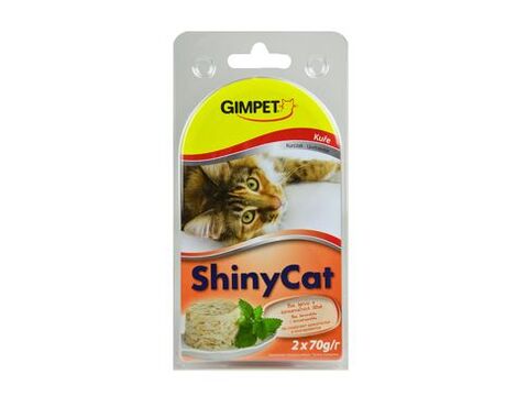 Gimpet kočka konzerva ShinyCat kuře 2x70g