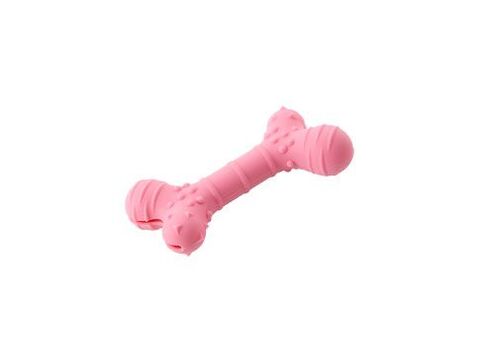 Hračka pes BUSTER Flex Bone, růžová 16cm