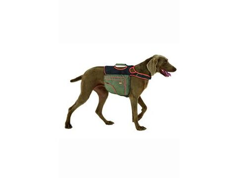 Karlie batoh pro psy XL zelená/oranžová reflexní