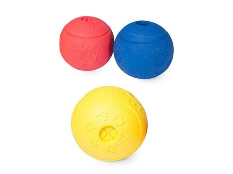 Karlie hračka míč s otvorem na krmivo 7,5cm