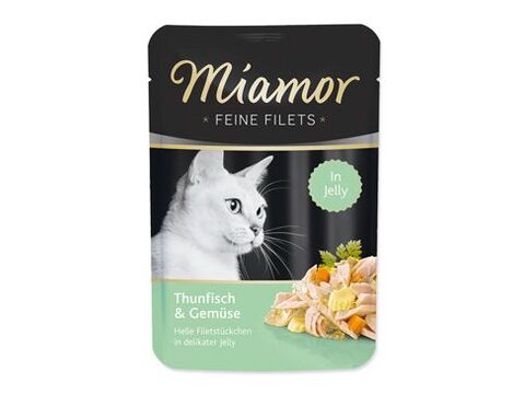 Miamor Cat Filet kapsa tuňák+zelen. 100g