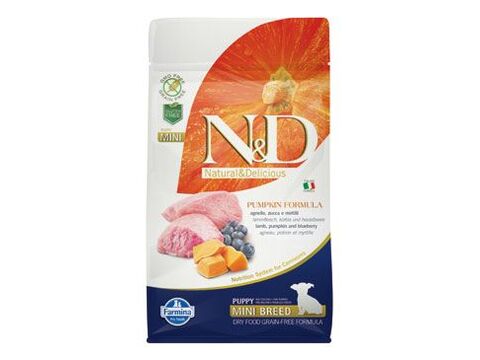 N&D GF DOG PUMPKIN Puppy Mini Lamb & Blueberry 800g