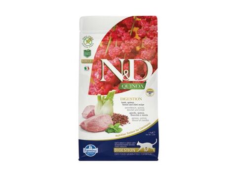 N&D GF Quinoa CAT Digestion Lamb & Fennel 1,5kg