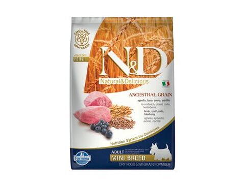 N&D LG DOG Adult Mini Lamb & Blueberry 7kg