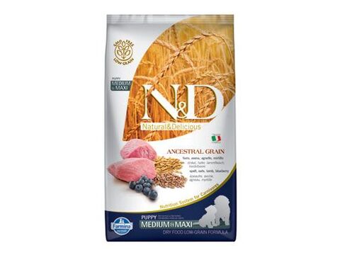 N&D LG DOG Puppy M/L Lamb & Blueberry 2,5kg