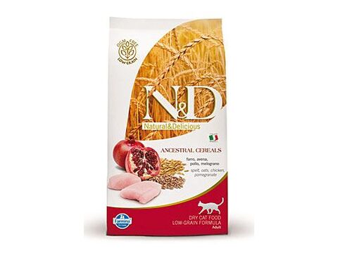 N&D Low Grain Cat Adult Chicken & Pomegranate 1,5kg