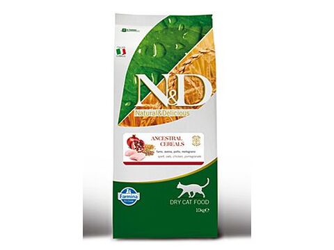 N&D Low Grain Cat Adult Chicken & Pomegranate 10kg