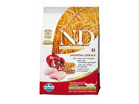 N&D Low Grain Cat Neutered Chicken & Pomegranate 300g