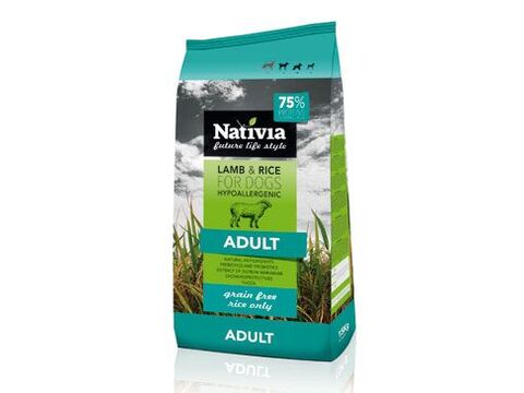 Nativia Dog Adult Lamb & Rice 15kg