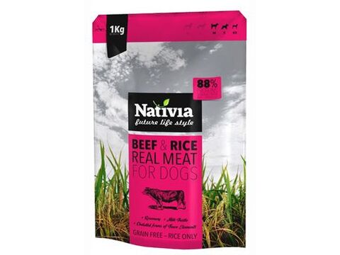 Nativia Real Meat Beef & Rice 8kg