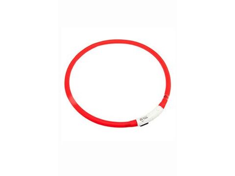 Obojek USB Visio Light 70cm červený KAR 1ks