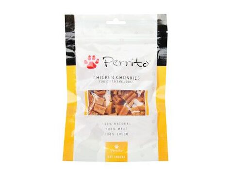 Perrito Chicken Chunkies pro kočky a malé psy 100g