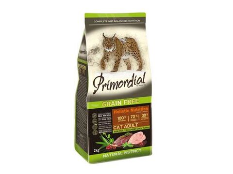 Primordial GF Cat Adult Duck Turkey 2kg