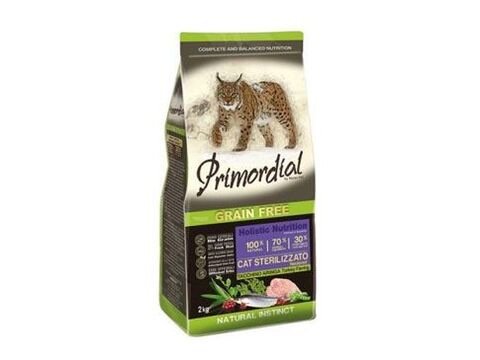 Primordial GF Cat Sterilizzato Turkey Herring 2kg