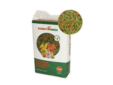 Rabbit Weed seno luční s mrkví 1kg