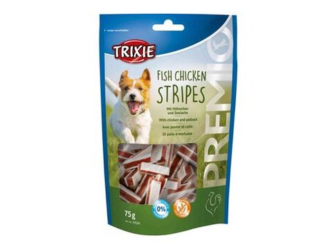 Trixie Premio Stripes pásky kuře a losos 75g