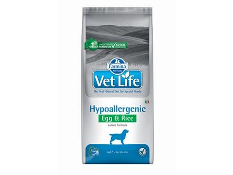 Vet Life Natural Dog Hypo Egg & Rice 2kg