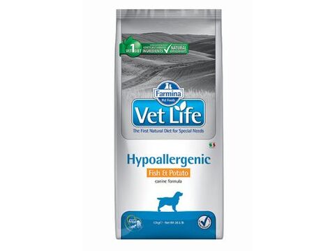 Vet Life Natural Dog Hypo Fish & Potato 12kg