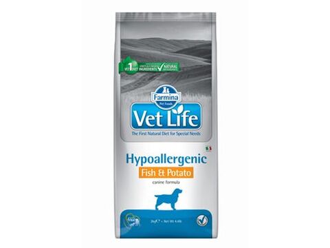 Vet Life Natural Dog Hypo Fish & Potato 2kg