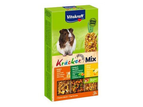 Vitakraft Rodent Guinea pig Kräcker honey/veg/citr 3ks