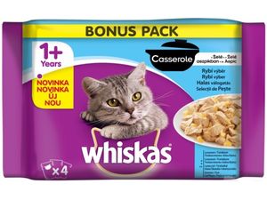 Whiskas kapsa Casserole rybí menu 4x85g